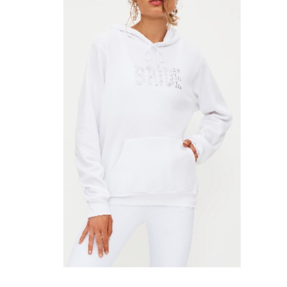 Beach Riot White Bride Rhinestone Hoodie 🆕 - Picture 6 of 6